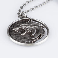 The Witcher Replica 1/1 Necklace Wolf Medallion