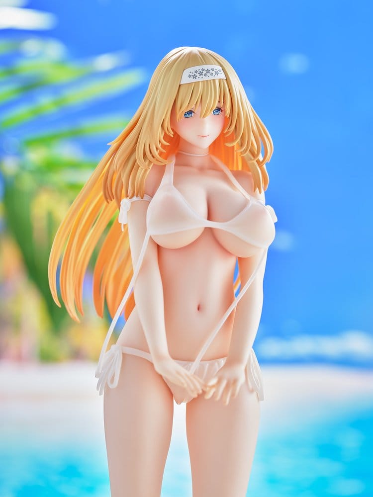 Original Model Statue 1/5 Tomoe Sakura Swimsuit Blonde Hair Ver. Illustration by Toshi Tsutakaze 32 cm