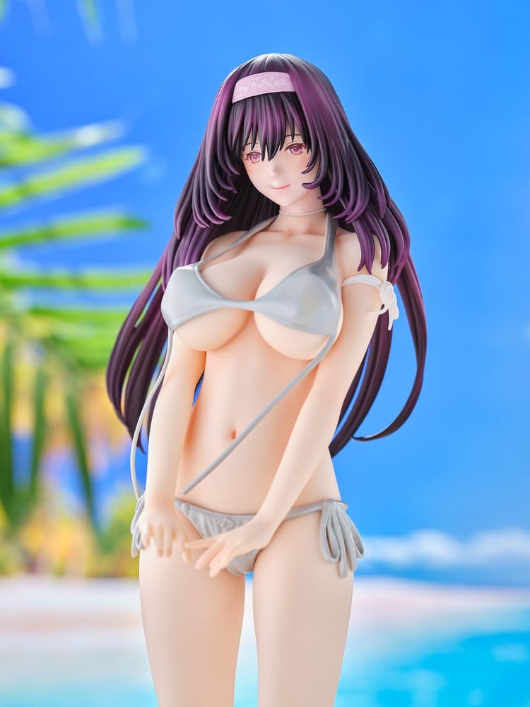 Original Model Statue 1/5 Tomoe Sakura Swimsuit Black Hair Wholesome Ver. Illustration by Toshi Tsutakaze 32 cm