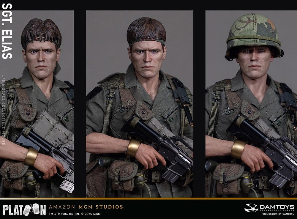 Platoon Action Figure 1/6 Sergeant Elias 30 cm