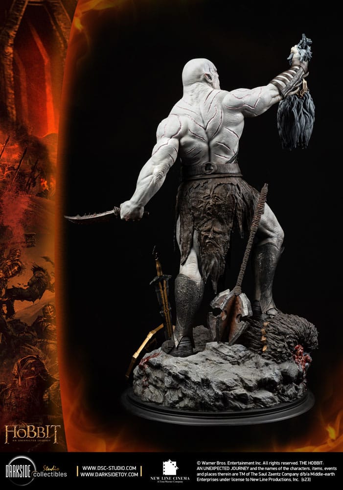 The Hobbit QS Series Statue 1/4 Azog The Defiler John Howe Signature Edition Edition 68 cm
