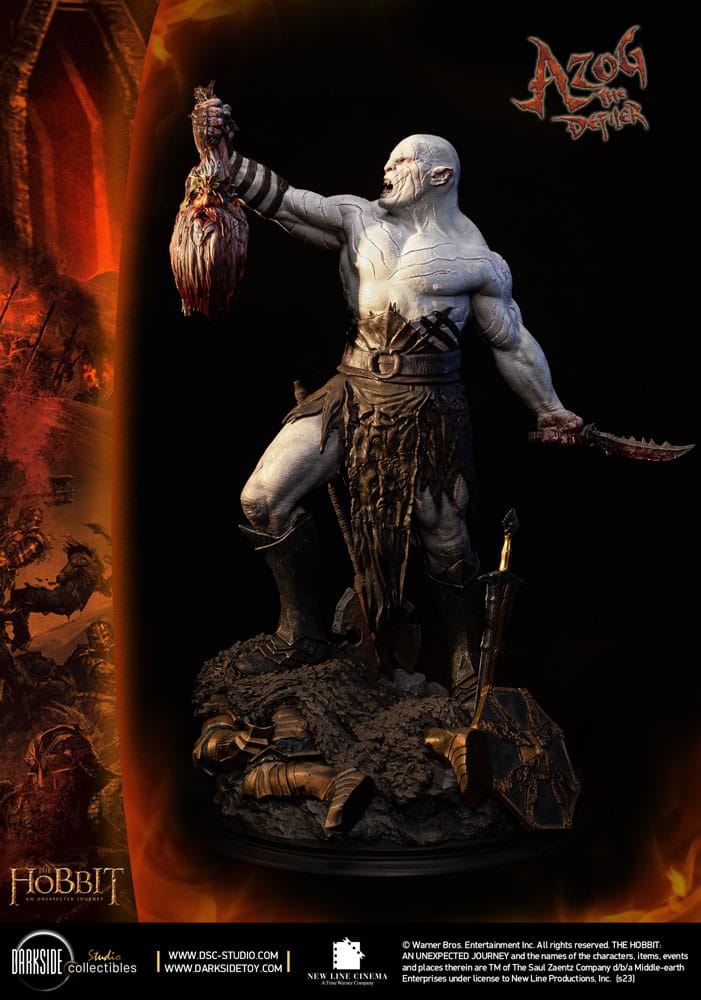 The Hobbit QS Series Statue 1/4 Azog The Defiler John Howe Signature Edition Edition 68 cm