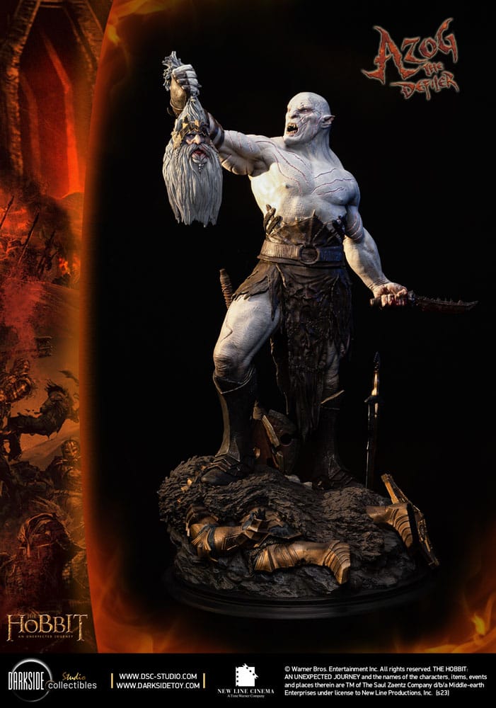 The Hobbit QS Series Statue 1/4 Azog The Defiler John Howe Signature Edition Edition 68 cm
