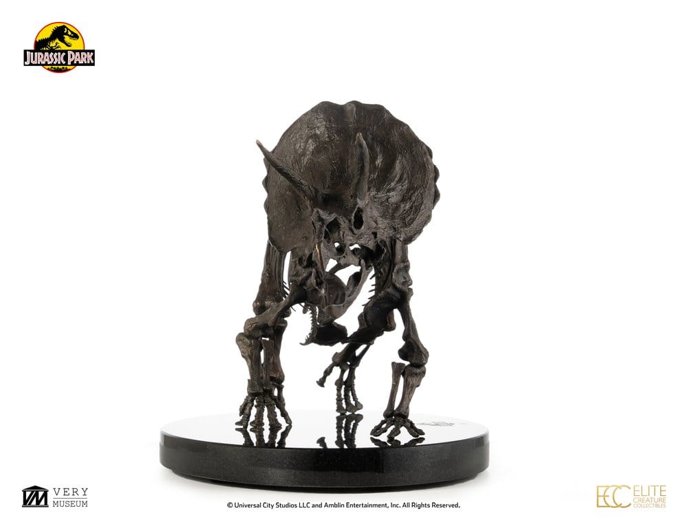 Jurassic World ECC Elite Creature Line Statue 1/12 Triceratops Fossil Skeleton Bronze 33 cm