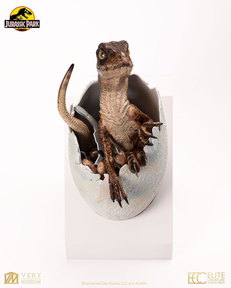 Jurassic Park Replica Bust Velociraptor Hatching Egg 24 cm