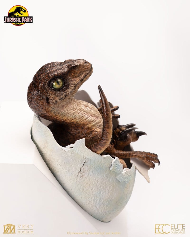 Jurassic Park Replica Bust Velociraptor Hatching Egg 24 cm