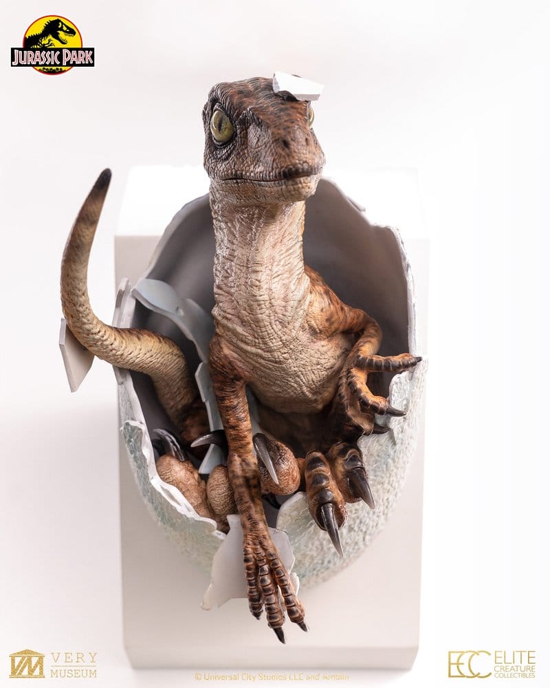 Jurassic Park Replica Bust Velociraptor Hatching Egg 24 cm