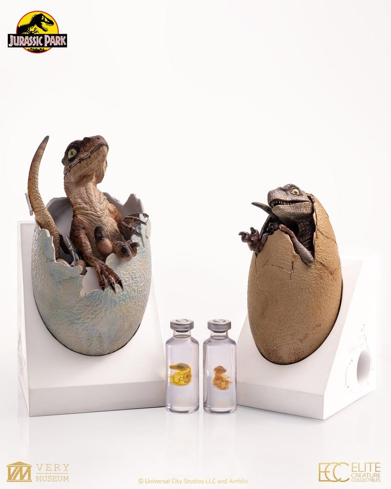 Jurassic Park Replica Bust Velociraptor Hatching Egg 24 cm