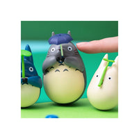 My Neighbor Totoro Round Bottomed Figurine Mid Totoro with leaf 6 cm