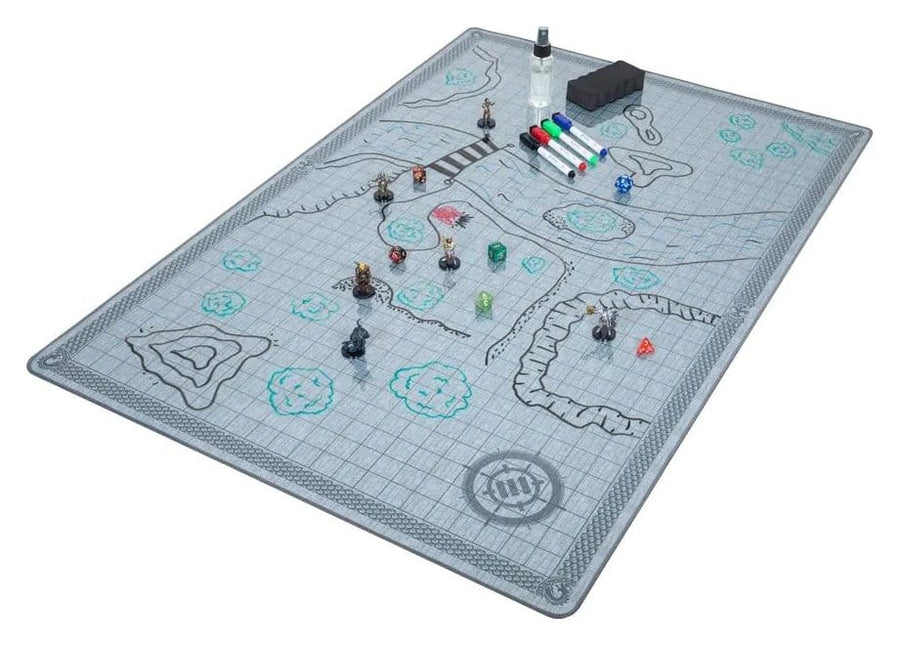 Enhance Tabletop Grid Mat Deluxe RPG Campaign Kit Stone