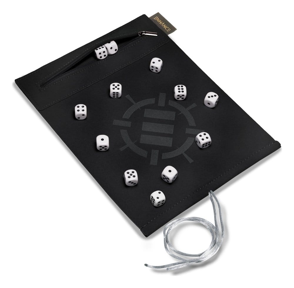 Enhance Tabletop Accessories Roll on a Scroll Dice and Rolling Mat White