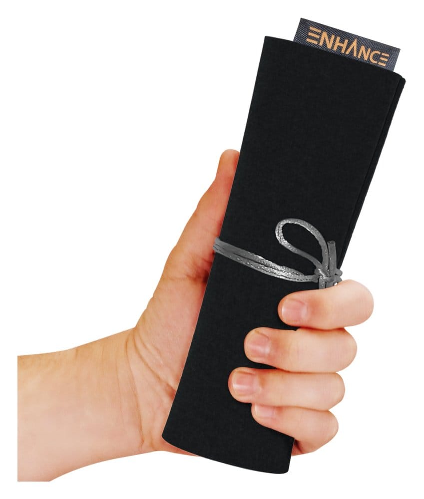 Enhance Tabletop Accessories Roll on a Scroll Dice and Rolling Mat White