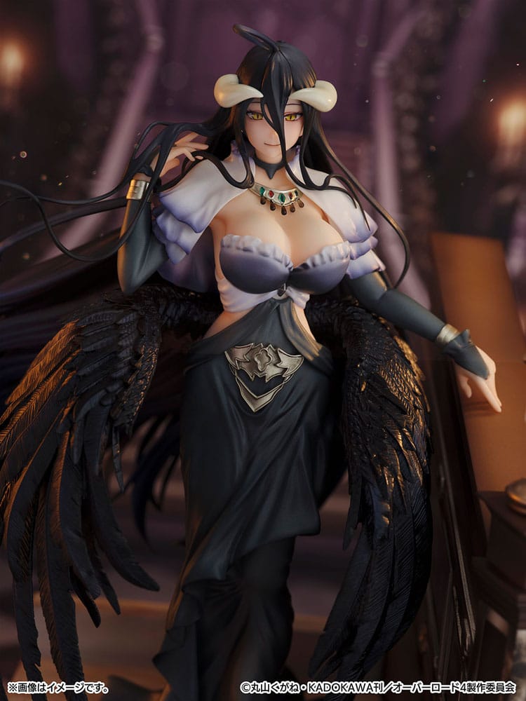 Albedo (Overlord) SHIBUYA SCRAMBLE FIGURE, Jet Black Dress Version