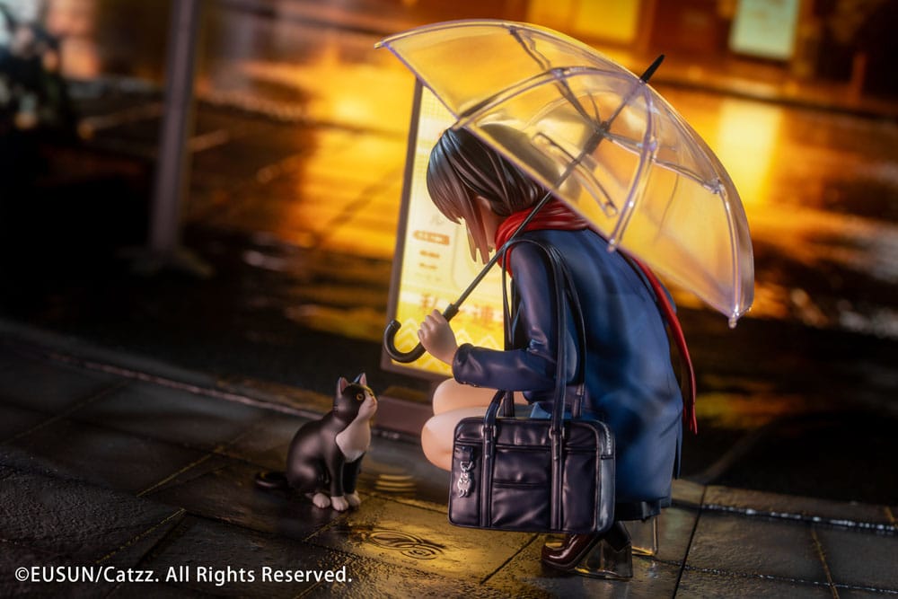 Original Character Statue 1/7 Rainy Day - Meeting Illustrated by Catzz 16 cm