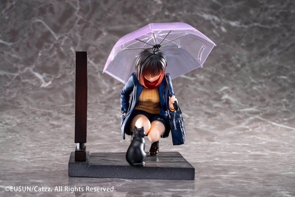Original Character Statue 1/7 Rainy Day - Meeting Illustrated by Catzz 16 cm