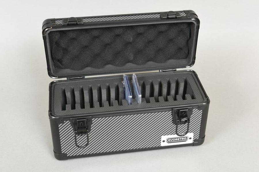 Evoretro Trading Card Storage Box for 15 Slabs Gray 33.9 x 13.4 cm