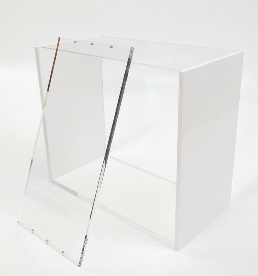 Evoretro Magnetic Acrylic Display Case for ETB with Colored Sides - White