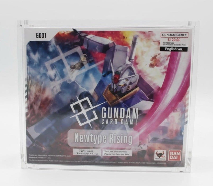 Evoretro Magnetic Acrylic Display Case for Gundam Card Game Booster Box Newtype Rising GD01