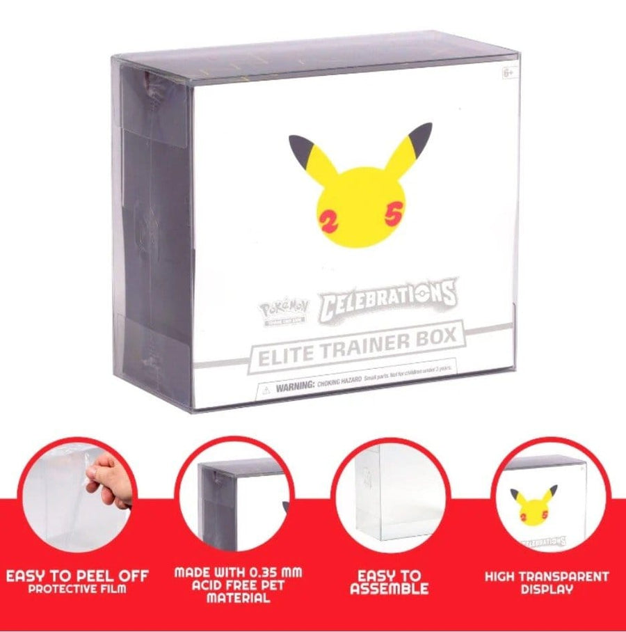 Evoretro PET Display Case Protector for Pokémon ETB (1-Pack)