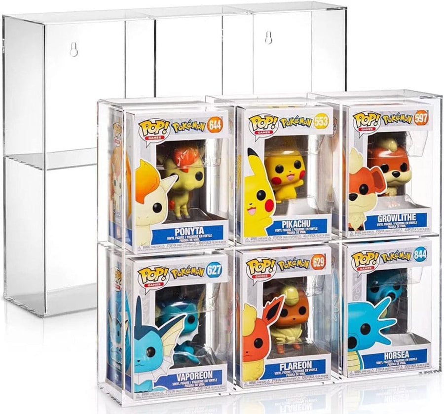 Evoretro Acrylic Display Case for 6 Funko Pops