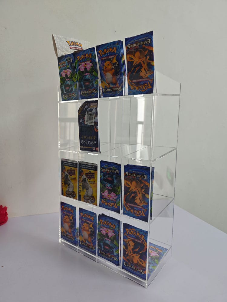 Acryl Counter Display for Trading Card Booster Packs
