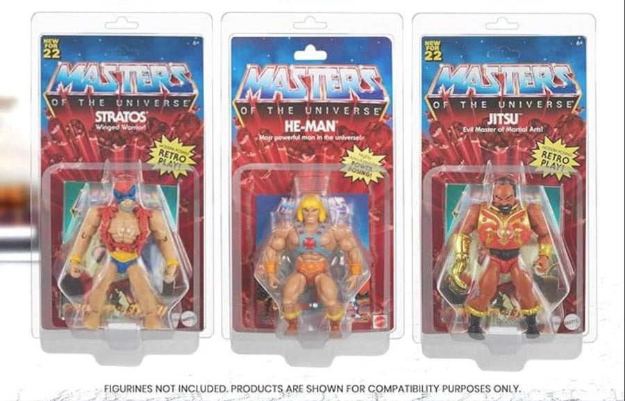Clamshell PET Protectors 10-Pack for Masters of the Universe Action Figures