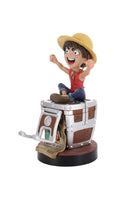 One Piece Cable Guys Charging Stand Luffy Wanted Poster 21 cm