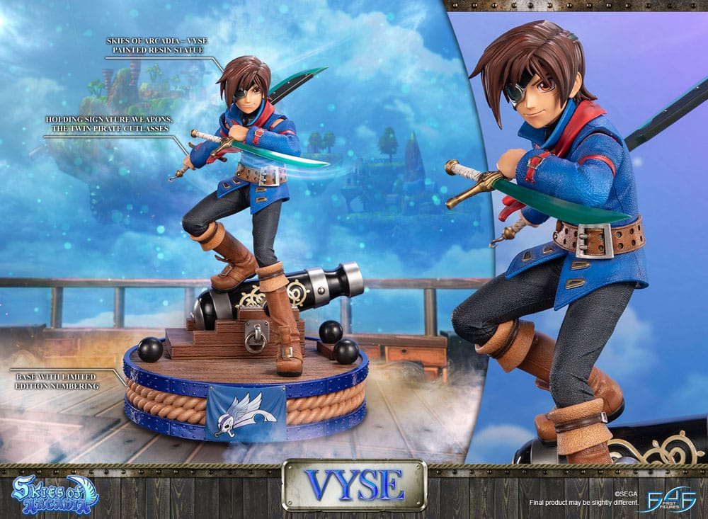 Skies of Arcadia Statue Vyse Standard Edition 31 cm
