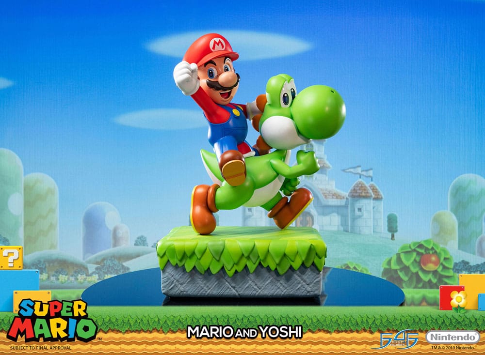 Super Mario Statue Mario & Yoshi 48 cm