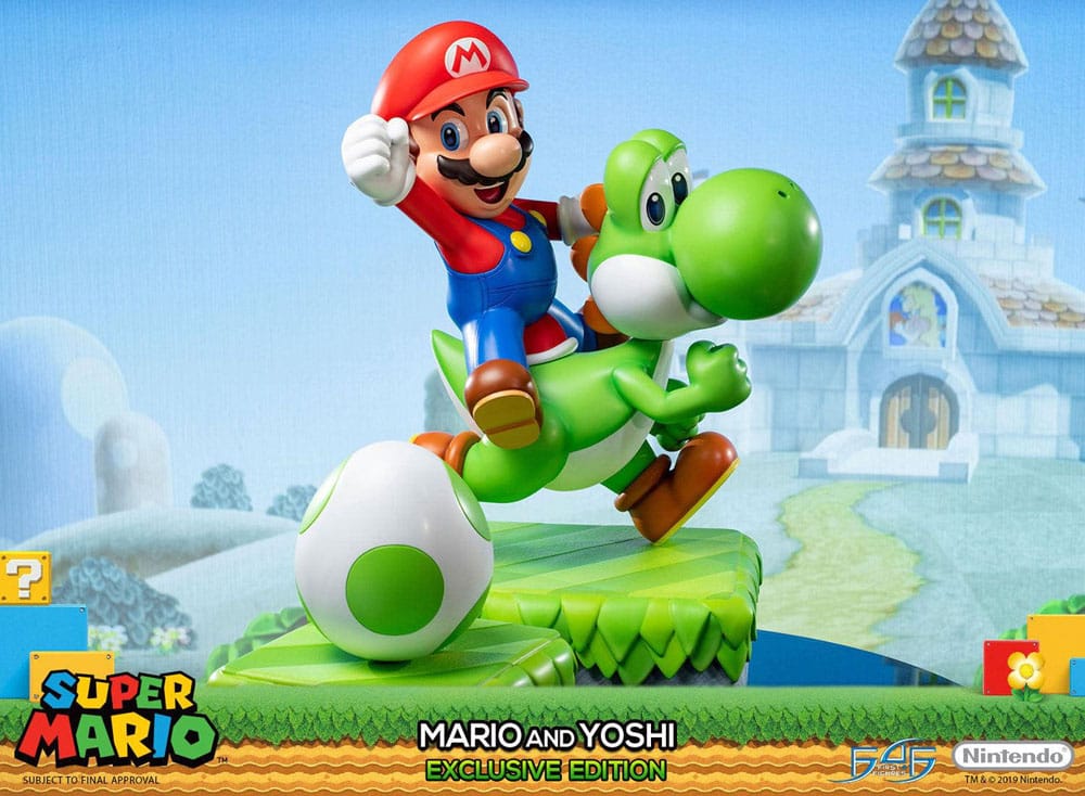 Super Mario Statue Mario & Yoshi 48 cm