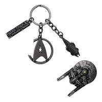 Star Trek II: The Wrath of Khan CHS Keychain and Pin Set