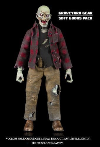 Graveyard Series Action Figure Accessory Worker Zombie Soft Goods Pack