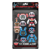 Five Nights at Freddy's Snap Action Figures Toy Bonnie & Baby 9 cm