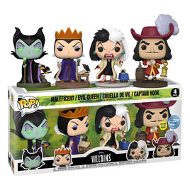 Disney Villains POP! Movies Vinyl Figure 4-Pack Villains (GW)(EMEA) 9 cm