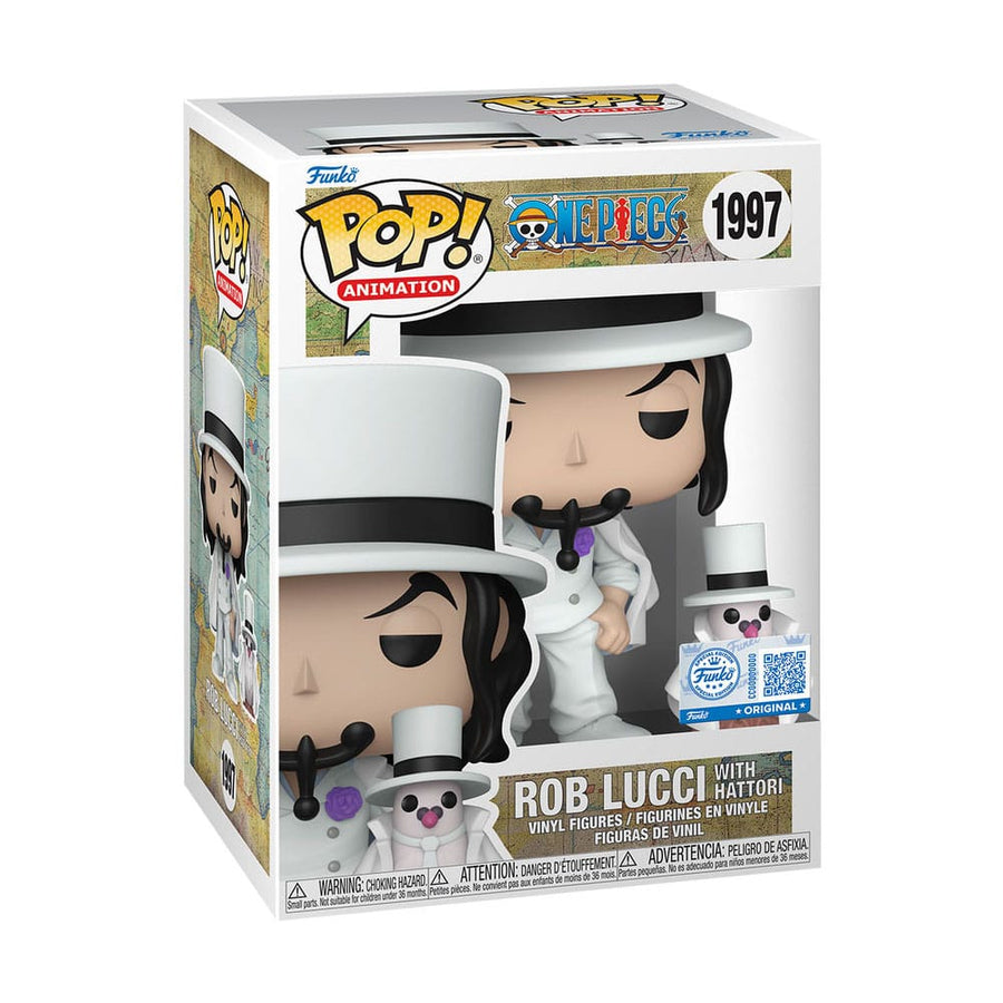 *heo Exclusive Edition* One Piece POP!&Buddy Animation Vinyl Figures Rob Lucci with Hattori w/Chase 10 cm Assortment (6)