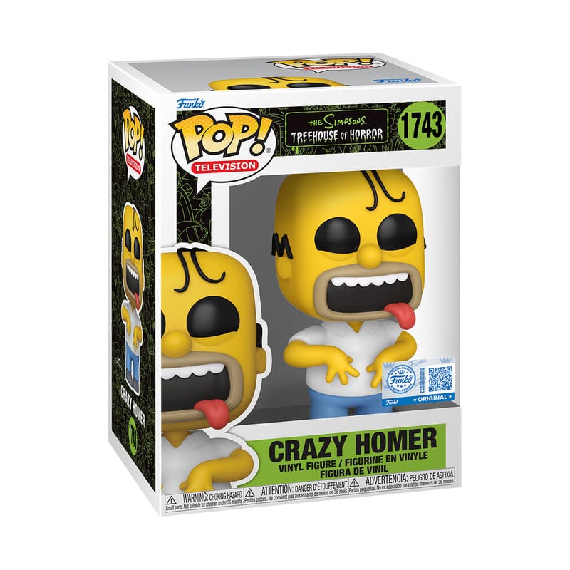 The Simpsons POP! Television Vinyl Figure Homer Simpson (Treehouse of Horror) Exclusive Edition 9 cm