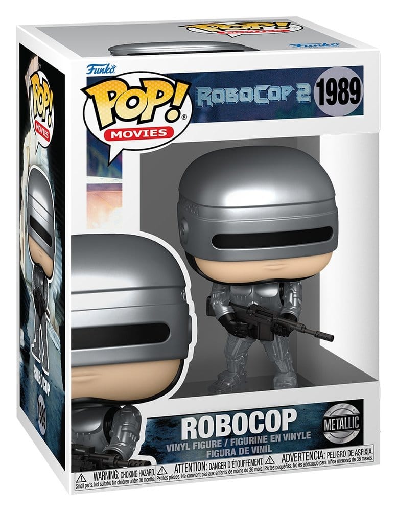 Robocop POP! Movies Vinyl Figures Robocop (Metallic) with Chase 9 cm Assortment (6)