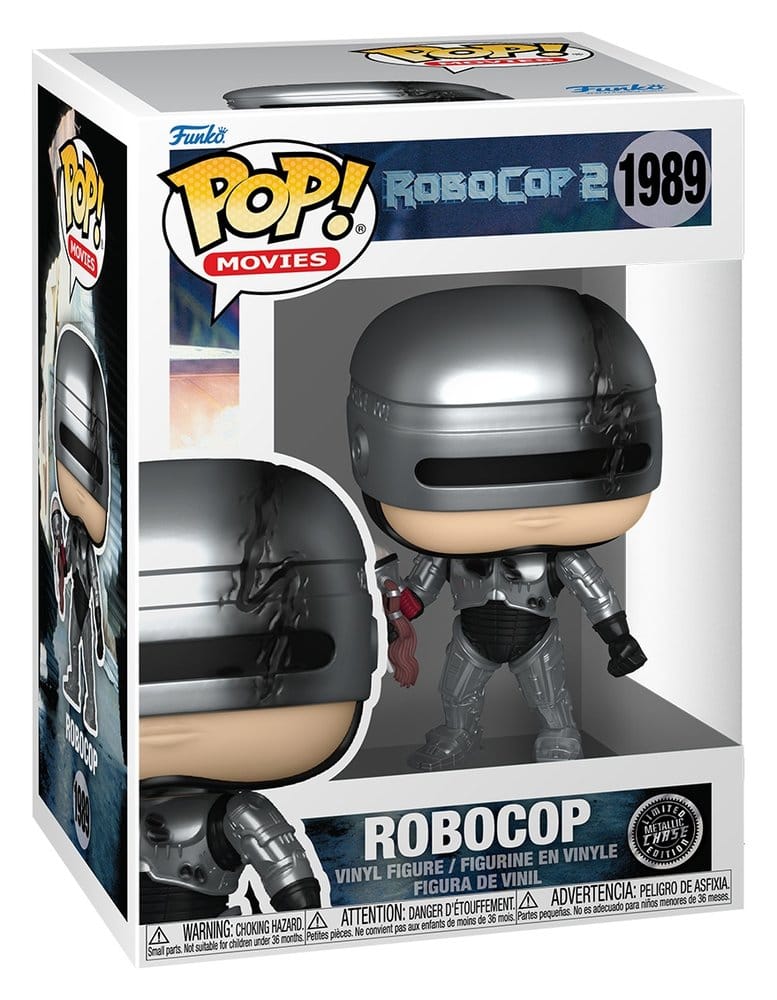 Robocop POP! Movies Vinyl Figures Robocop (Metallic) with Chase 9 cm Assortment (6)