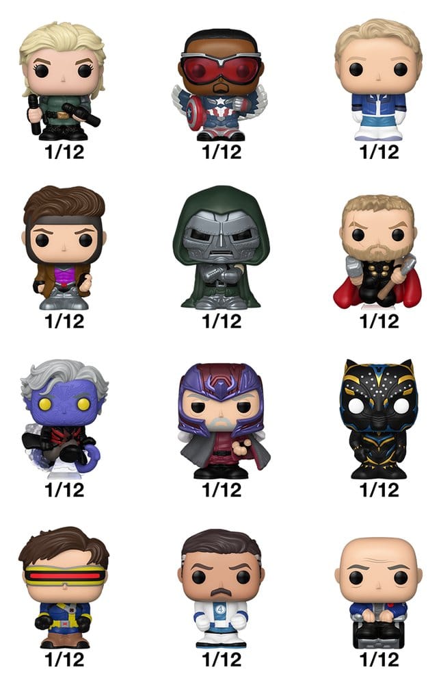 Avengers: Doomsday Bitty POP! Vinyl Figure Display (24) PDQ 2,5 cm