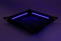 FanRoll Shadowlight Folding Blacklight Dice Tray Black