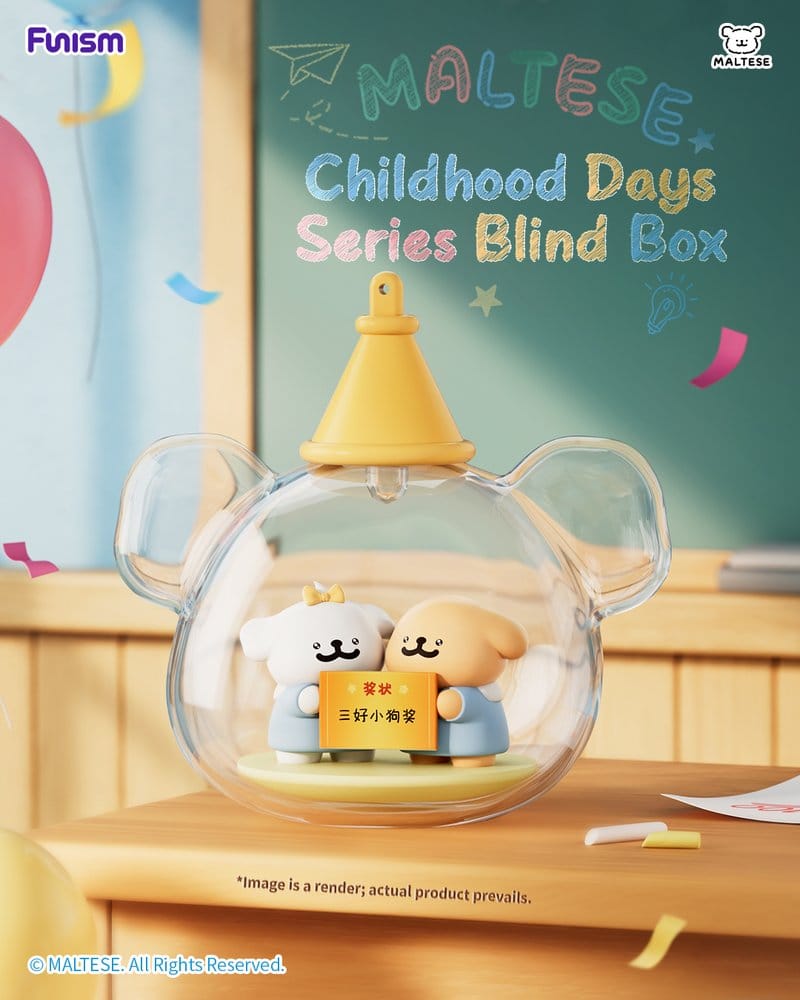 Maltese Childhood Days Series Mini Figure Blind Box Display (8)