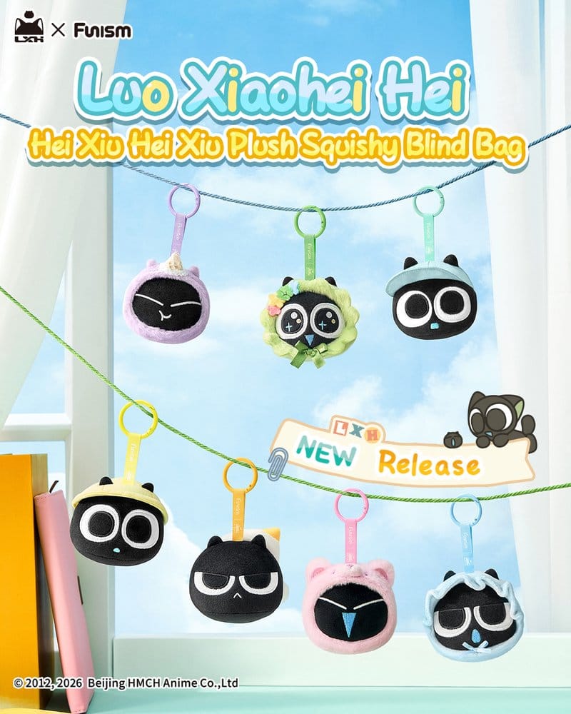Luo Xiaohei Hei Xiu Hei Xiu Plush Figure Squishy Blind Bag Display (6)