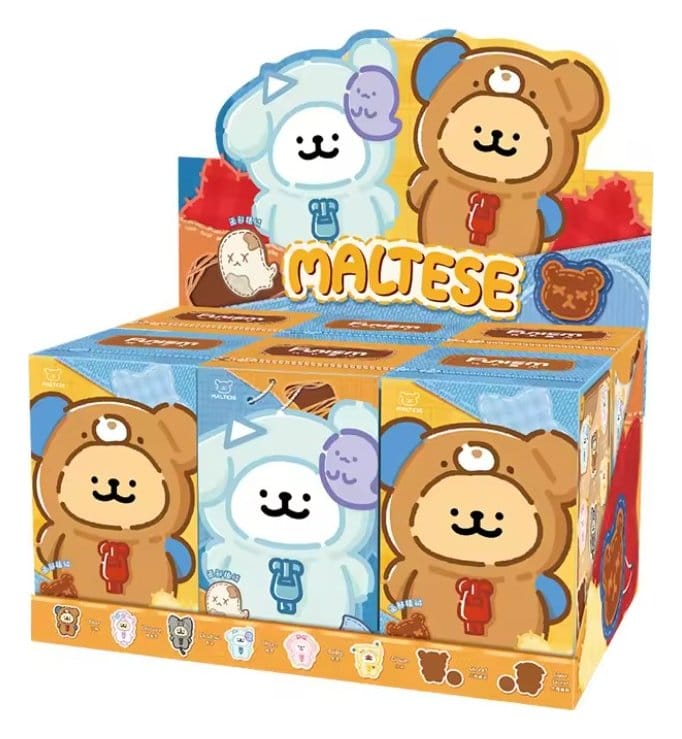 Maltese My Good Buddy Series Plush Figure Blind Box Display (6)