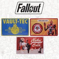 Fallout Tin Signs 3 Pack Brands