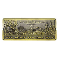 Dungeons & Dragons: The Cartoon Replica 40th Anniversary Rollercoaster Ticket Limited Edition