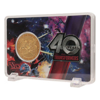 Transformers Collectable Coin 40th Anniversary 24k Gold Plated Edition 4 cm