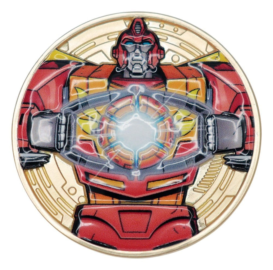 Transformers Collectable Coin The Movie 40th Anniversary Limited Edition 24k Gold Plated