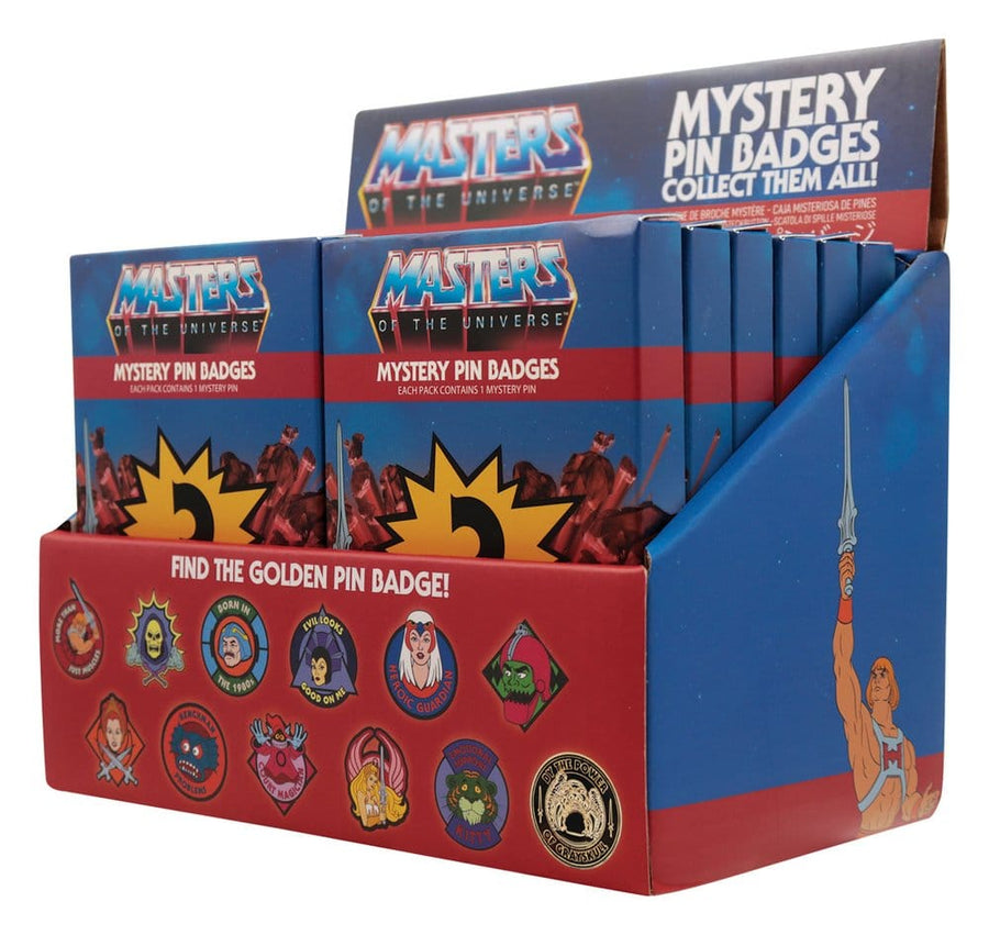 Masters of the Universe Mystery Pin Badges Blind Box Display (12)