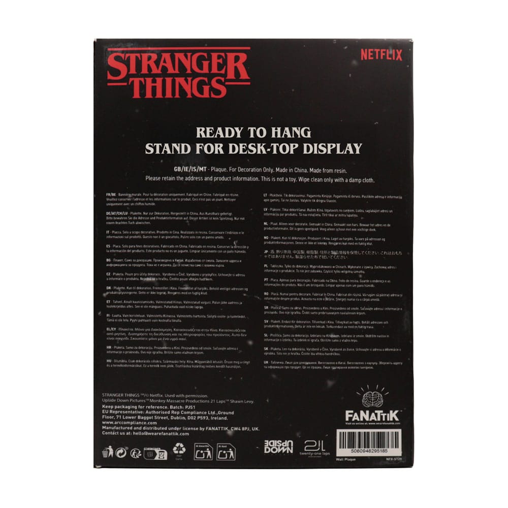 Stranger Things Resin Plaque Creel House Stained Glass Window