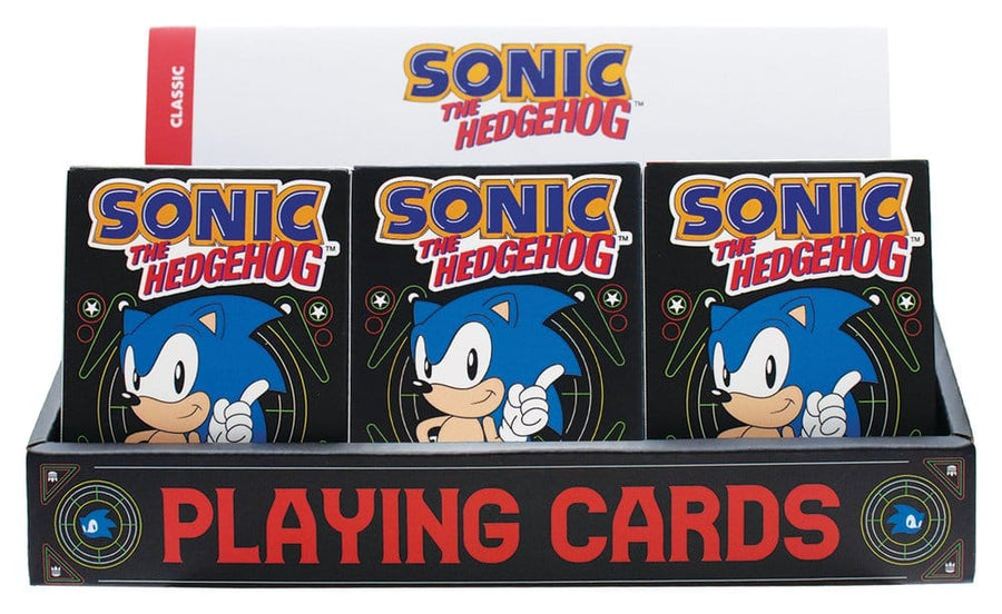 Sonic the Hedgehog Playing Cards Display (12 Packs)